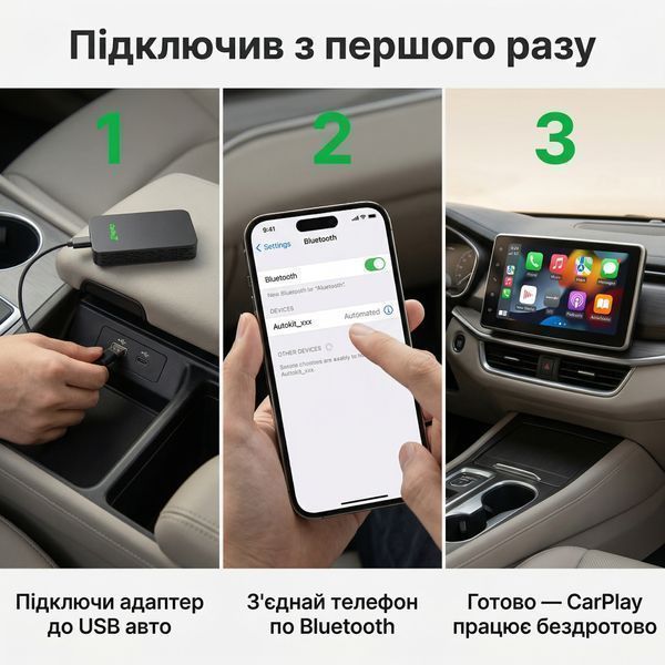 Беспроводной адаптер CarlinKit 5.0 2air для Apple CarPlay або Android Auto 00278 фото