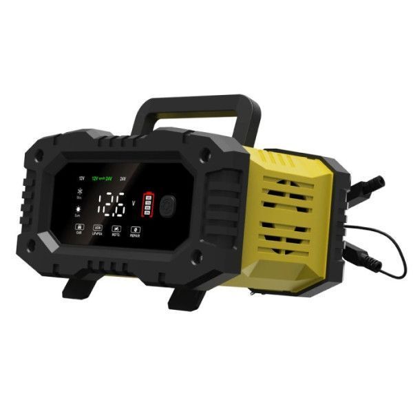 Зарядний пристрій для акумулятора Foxsur FPT 100 (12V 10A / 24V 5A, 6-200Ah), імпульсний, автоматичний p00176 фото