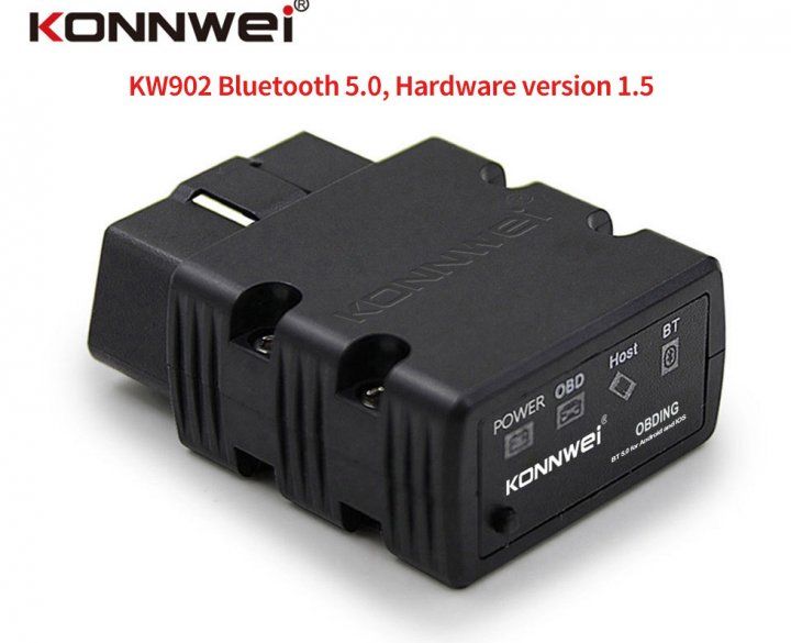 Діагностичний сканер KONNWEI KW902 OBD2 Bluetooth 5.0 для Android та IOS Pic18f25k80 р0421 фото