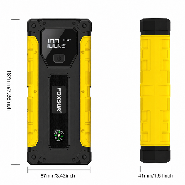 Пусковий пристрій бустер Foxsur Car Jump starter FJS-650 800A 12В 00268 фото