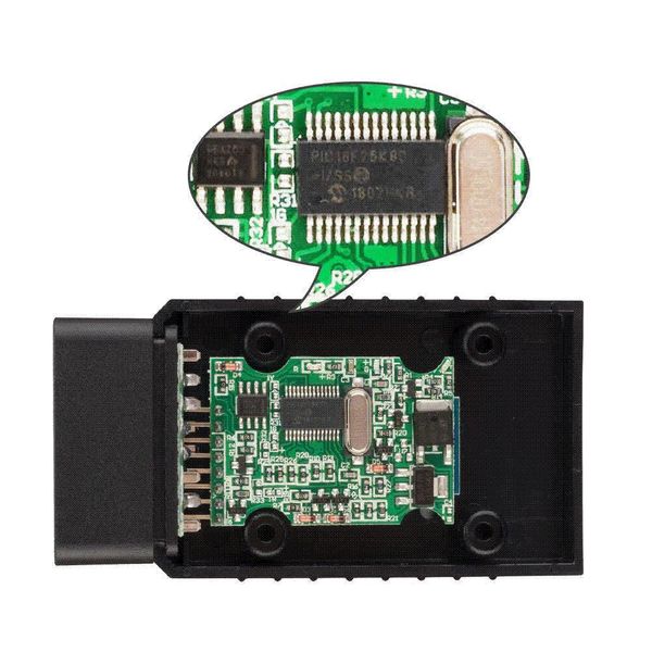 Диагностический сканер ELM327 V1.5 OBD2 Bluetooth чип pic18f25k80 Standart p0001 фото