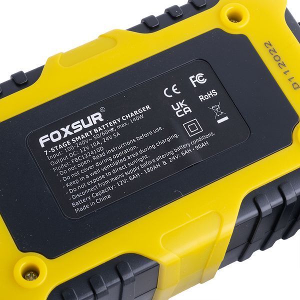 Зарядний пристрій Foxsur FBC122410D 12V / 24V 5A / 10A з десульфатацією p00173 фото