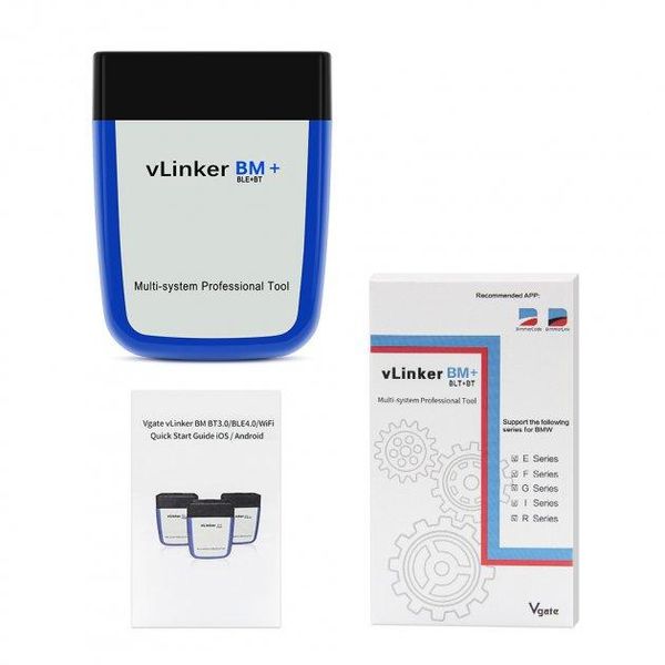 Автосканер Vgate vLinker BM+ Bluetooth 4.0 для Bimmer Code/Bimmer Link Android/iOS/Windows р0412 фото