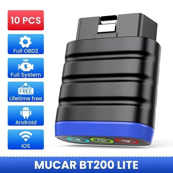 Мультимарочний діагностичний автосканер MUCAR BT200 LITE 00225 фото