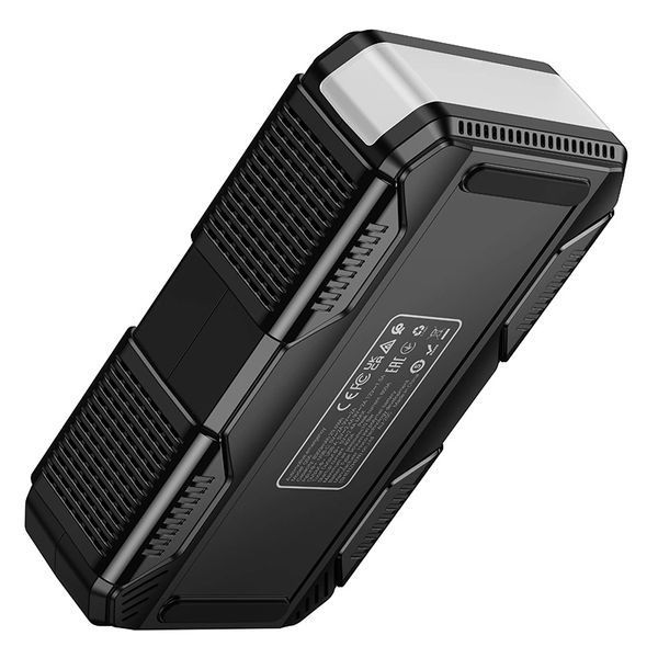 Автомобильное пусковое устройство бустер Power Bank 8000mAh с компрессором и фонарем HOCO QS6 Черный 00369 фото