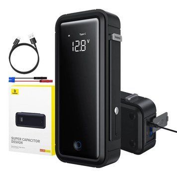 Автомобільний пуско-зарядний пристрій Baseus Super Energy Mega Series Supercapacitor Car Jump Starter 3000A Twilight Grey 00367 фото