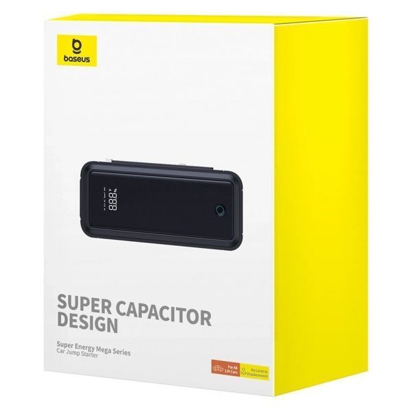 Автомобильное пуско-зарядное устройство Baseus Super Energy Mega Series Supercapacitor Car Jump Starter 3000A Twilight Grey 00367 фото