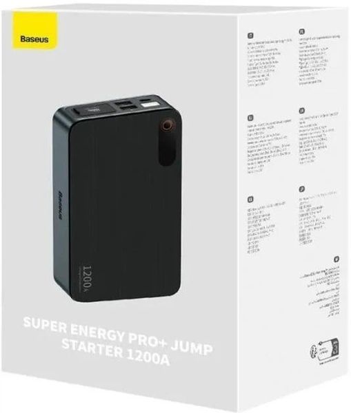 Пуско-зарядное устройство Baseus Super Energy Pro+ 1200A Jump Starter Power Bank 00366 фото