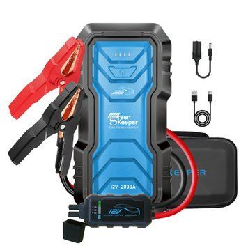 Автомобільний бустер Green Keeper GK-J1202 2000A 12V, пусковий пристрій 16000 mAh 00371 фото