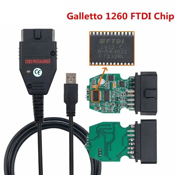 Програматор Galletto 1260 OBDII на чіпі FTDI  p0026 фото