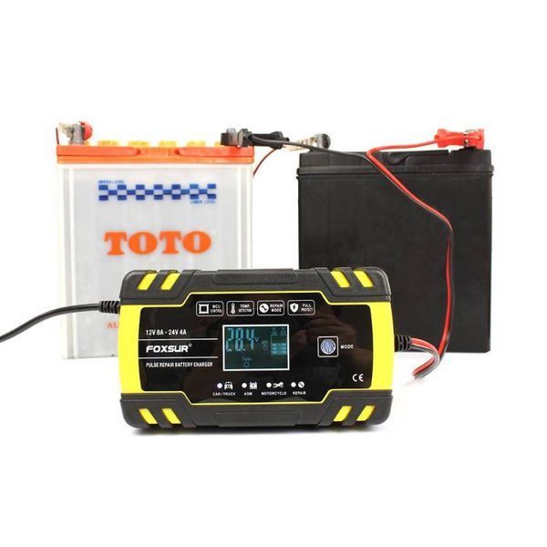 Зарядное устройство Foxsur FBC122408D 12V 8A / 24V 4A с десульфатацией 00231 фото
