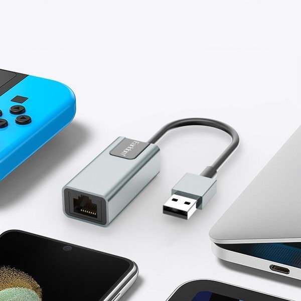 Перехідник для enet Мережевий адаптер Earldom ET-NC1 USB - Ethernet Adapter RJ45 p0703 фото