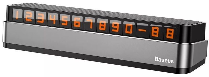 Автовізитка, паркувальна карта Baseus Moonlight Box Series Dark Gray (темно-сірий) 00314 фото