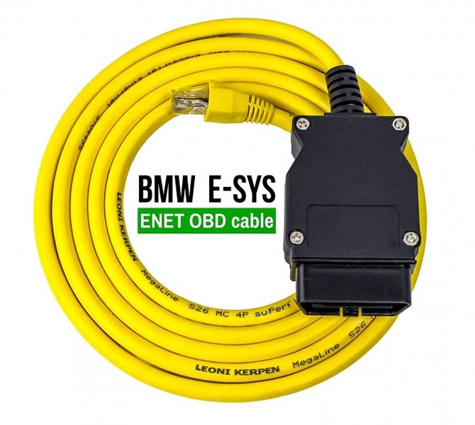 Кабель E-SYS ICOM сканер BMW ENET, Ethernet-OBD для BMW F-серия (без диска) р0434 фото