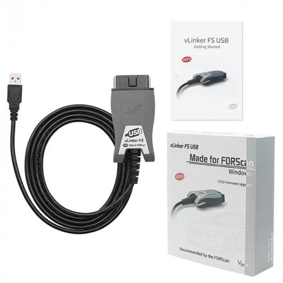 Диагностический сканер Vgate Linker FS USB OBD2 для Ford, Mazda р0051 фото