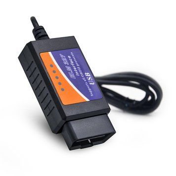 Диагностический OBD2 сканер ELM327 v1.5 USB на базе чипа FTDI 00295 фото