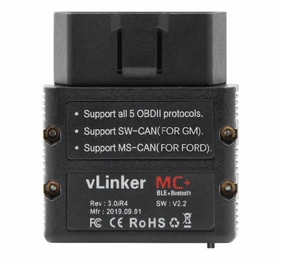 Автосканер Vgate VLinker MC Bluetooth 4.0 для Android/iOS (аналог OBDLink MX+) р0401 фото
