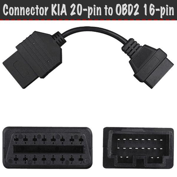 Перехідник KIA 20 Pin на OBD2 16 Pin р0103 фото